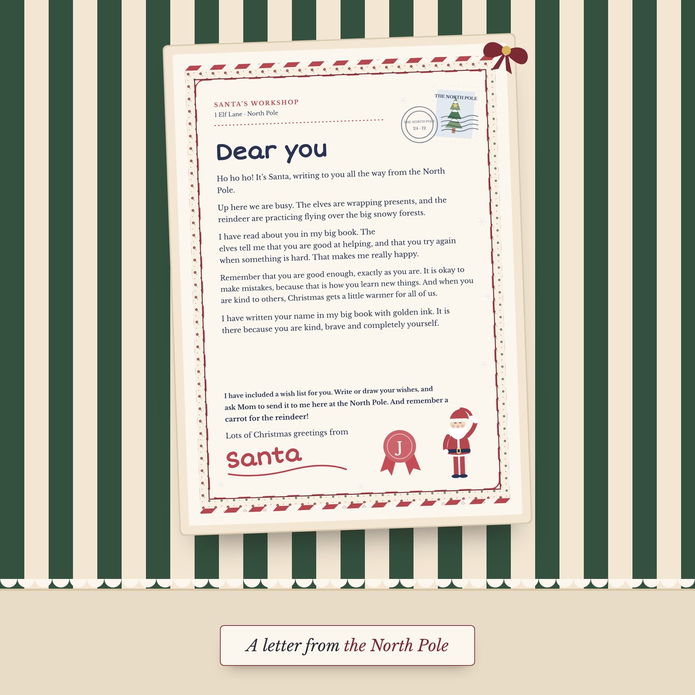 Letter from Santa to [Name]
