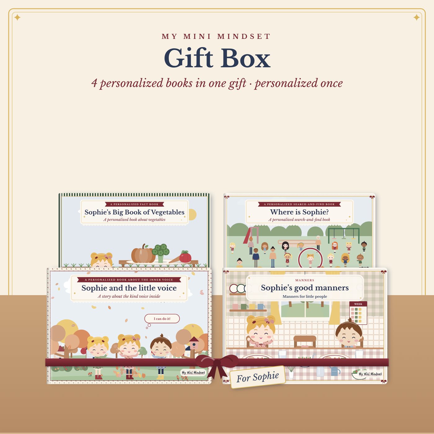 Gift Box – 4 personalized books