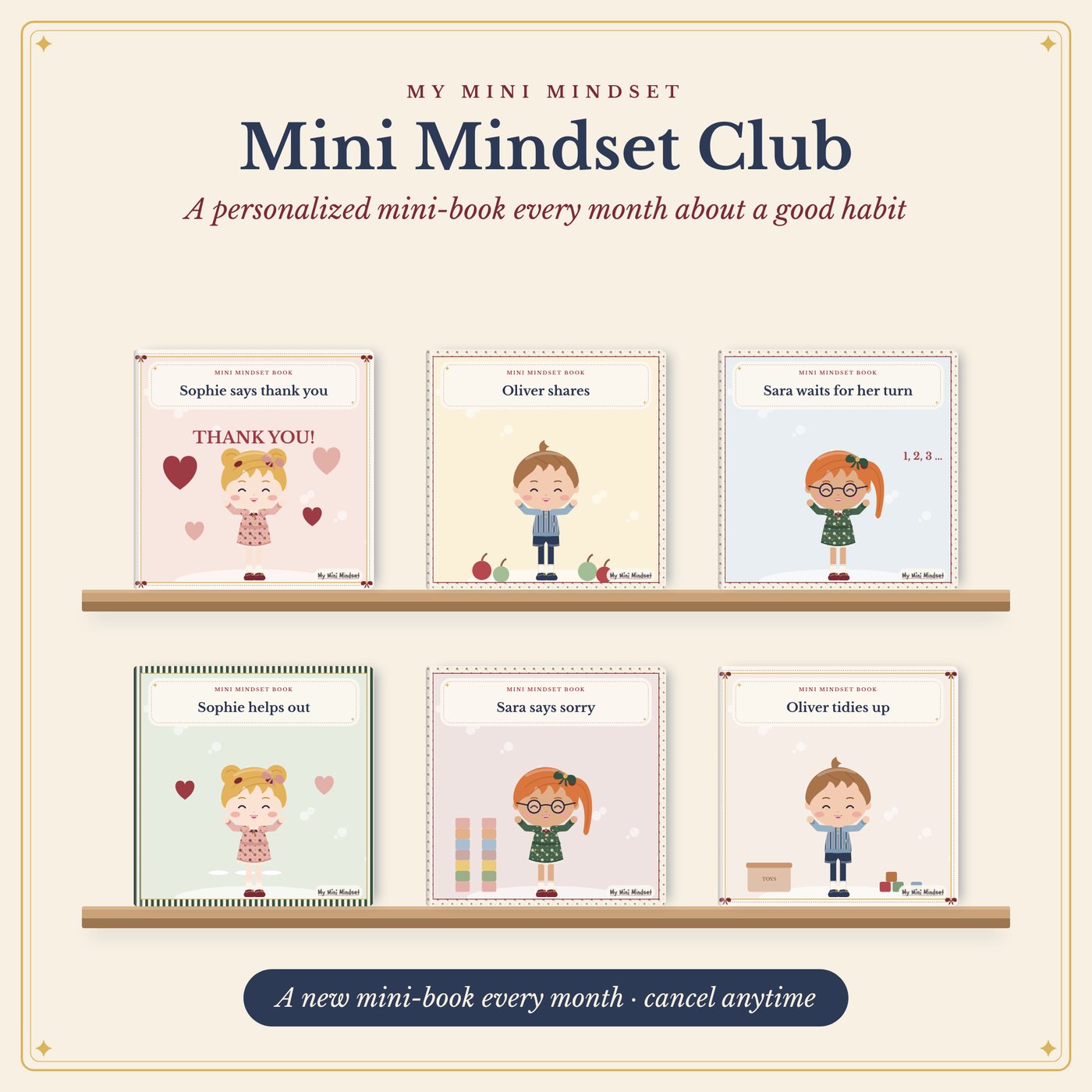Mini Mindset Club – A Personalized Mini-Book Every Month