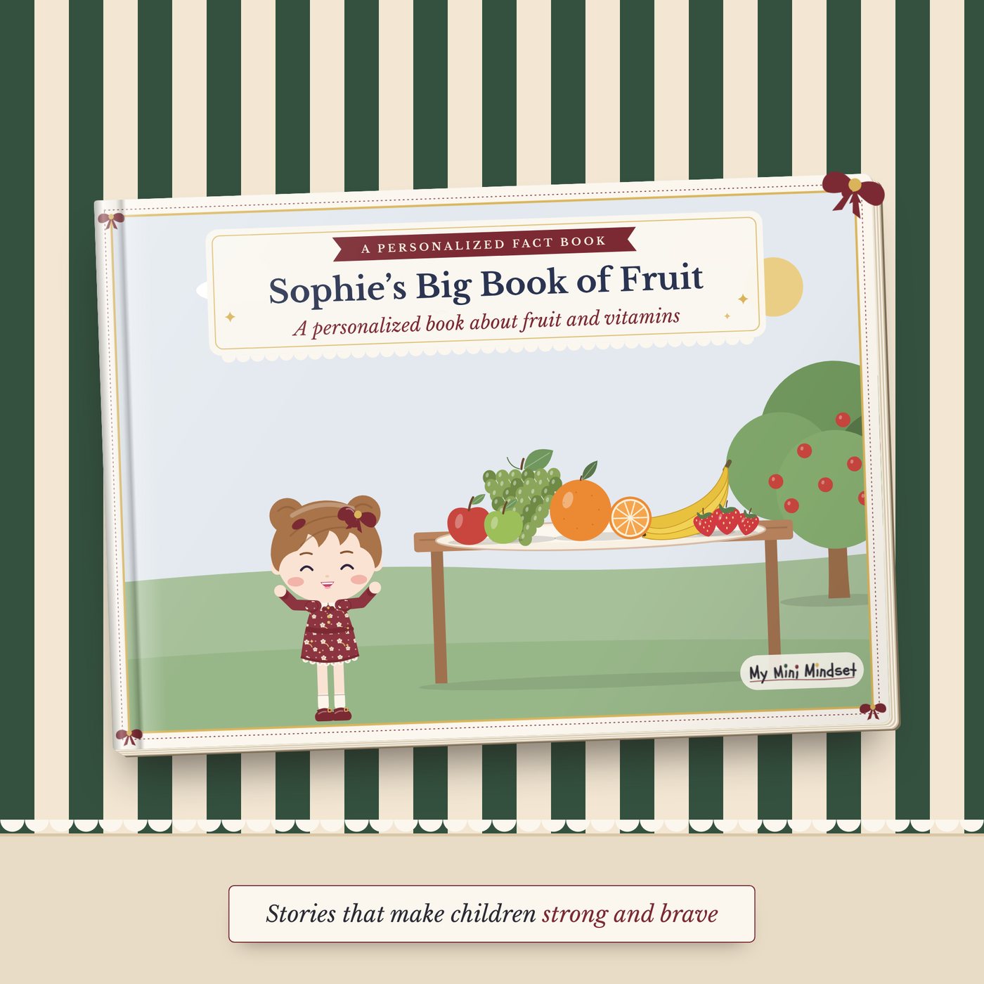 [Name]’s Big Book of Fruit – a personalized fact book about fruit and vitamins
