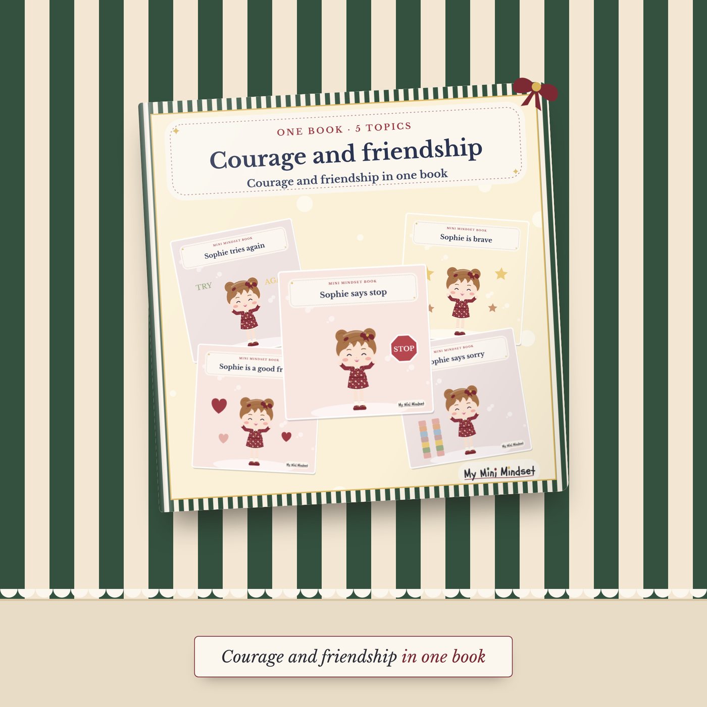 Courage and Friendship – 5 Mini Books in One with [Name]